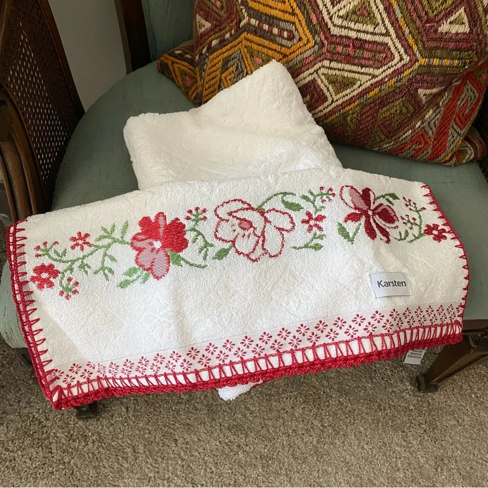 Christmas Bath Towels and Hand Towel Set